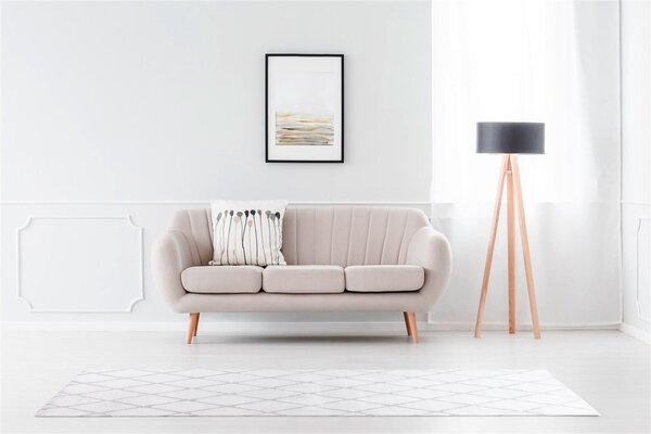 KOBEREC, 80/250 cm krémová, bílá Kayoom - Online Only koberce & rohožky, Online Only