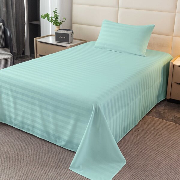 Hotelové prostěradlo z mikrovlákna 140x240 cm a povlak na polštář 50x70 cm JASMINE, mentolové Typ zapínání: Hotelová kapsa