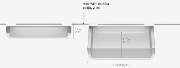 Joseph Joseph Bílá plastová zásuvka do lednice FridgeStore