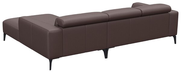 -25 % Dny MOMENTI– Flexlux Kožená rohová pohovka VOLUZZI 266 cm, pravá