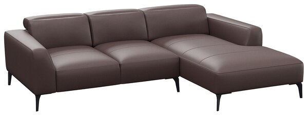 -25 % Dny MOMENTI– Flexlux Kožená rohová pohovka VOLUZZI 266 cm, pravá