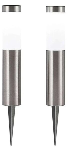 Lindby - Sirita Solární Článek Lampa 2 pcs. H40 Silver - Lampemesteren