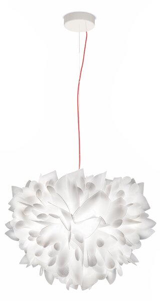 SLAMP VELSS00FLG01R00000EU Veli Foliage, závěsné designové svítidlo s červeným kabelem, 2x12W E27, prům. 45cm