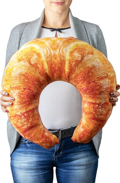 Vyhřívaný croissant – obří polštář s teplem z třešňových pecek - 959 - 381 - 372