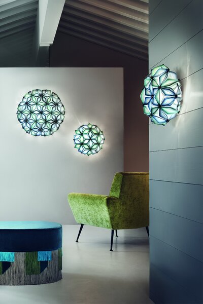 SLAMP LAVCS00WHT00000000EU La Vie mini, bílé designové svítidlo, 2x6W LED E14, prům. 36cm