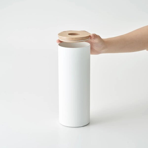 Bílý kovový box na ubrousky Yamazaki Rin 9,2 cm