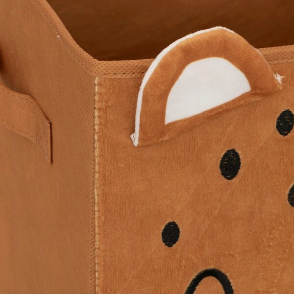 Úložný box Leopard, 29x29x29 cm, hnědá BX