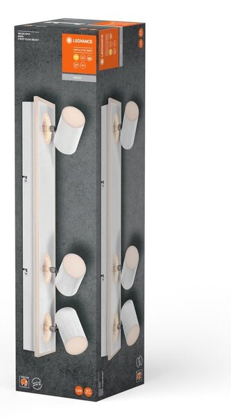 Bílé LED stropní svítidlo 41 W 3 SPOT MARS, teplá bílá
