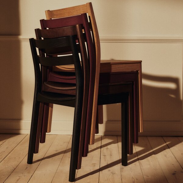 FERM LIVING Jídelní židle Boda, Dark Stained Beech