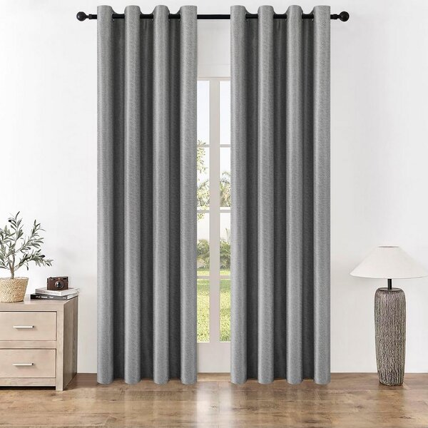 Zatemňovací závěs Stripe šedá, 150 x 250 cm