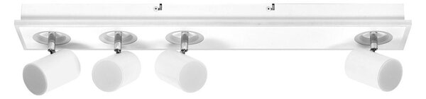Bílé LED stropní svítidlo 58,5 W 4 SPOT MARS, teplá bílá