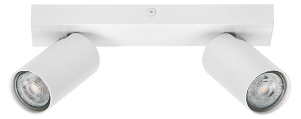 Bílé LED nástěnné svítidlo 2 x GU10 OCTAGON, teplá bílá