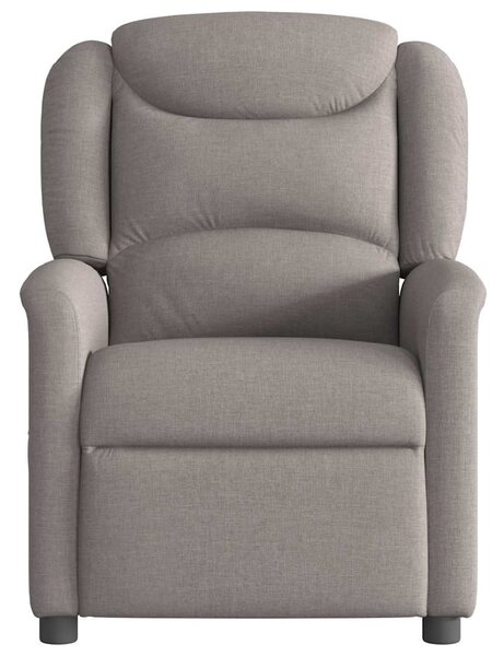 Elektrické masážní polohovací křeslo taupe textil 3303191