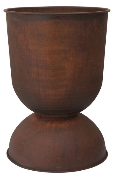 FERM LIVING Květináč Hourglass, L, Rust