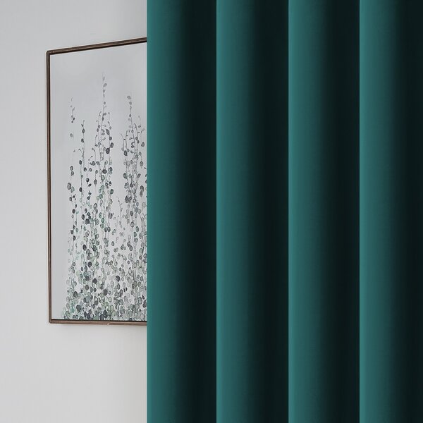 4Home Zatemňovací závěs Manila petrolejová, 150 x 250 cm