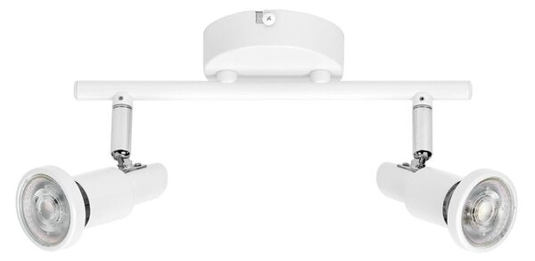 Bílé LED stropní svítidlo GU10 6,8 W SPOT, teplá bílá
