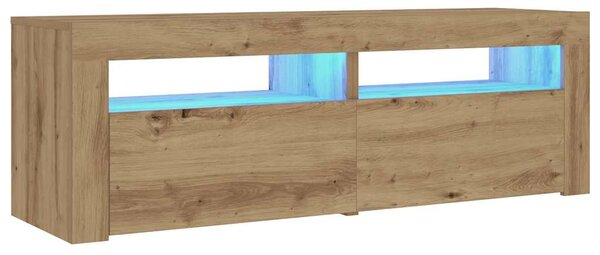 Noční stolky 2 ks s LED osvětlením dub artisan 60 x 35 x 40 cm 3329162
