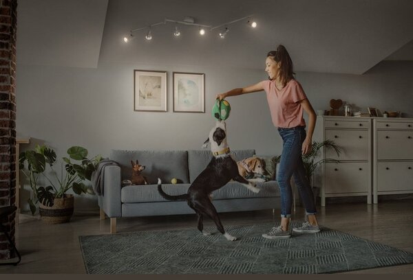 Bílé LED stropní svítidlo GU10 20,4 W SPOT, teplá bílá