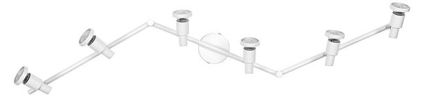Bílé LED stropní svítidlo GU10 20,4 W SPOT, teplá bílá