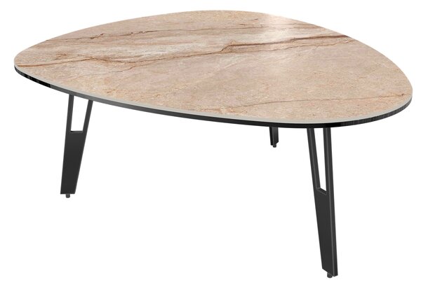 Konferenční stolek GALET v. 33 cm dekor Breccia