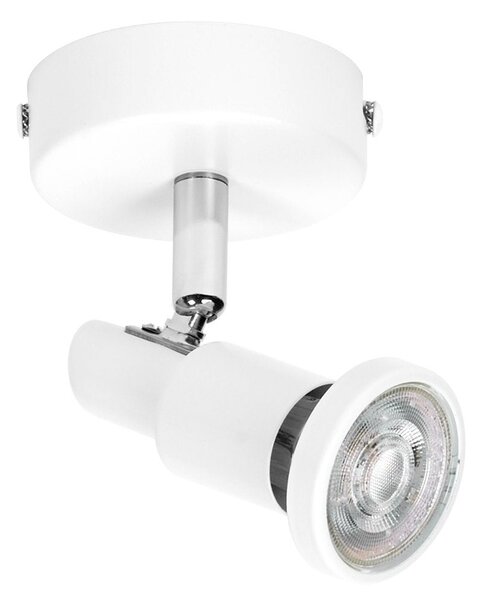 Bílé LED stropní svítidlo GU10 3,4 W SPOT, teplá bílá