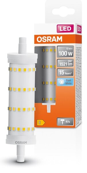 Speciální LED žárovka R7s 13 W LINE, studená bílá