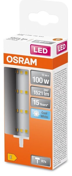 Speciální LED žárovka R7s 13 W LINE, studená bílá