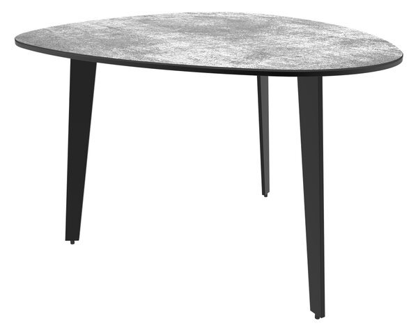 Konferenční stolek GALET v. 50 cm, dekor stříbrná