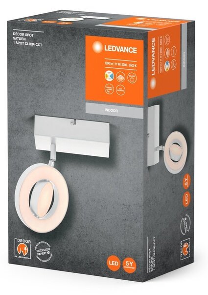 LED nástěnné svítidlo 11 W SPOT SATURN, laditelná bílá