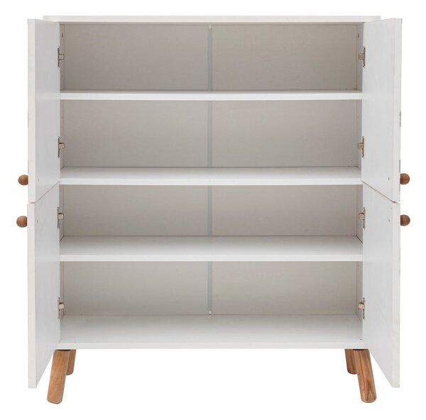 Bílá skříňka 95x111 cm Multilux – Kalune Design