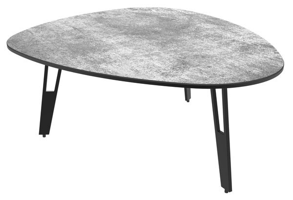 Konferenční stolek GALET v. 33 cm dekor stříbrný