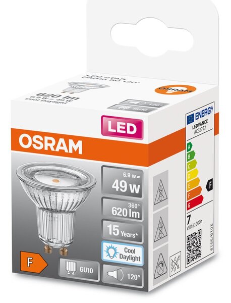LED bodovka GU10 6.9 W STAR, studená denní bílá