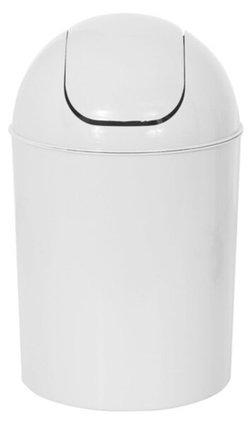 MSV výklopný odpadkový koš, bílý, plast, 5 L