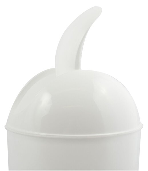 MSV výklopný odpadkový koš, bílý, plast, 5 L