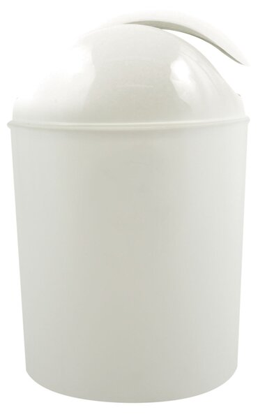 MSV výklopný odpadkový koš, bílý, plast, 5 L