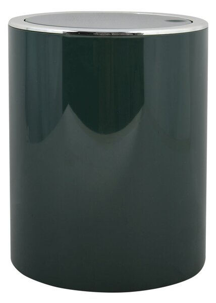 MSV výklopný odpadkový koš KAMAKA, tmavě zelený, plast, 6 L
