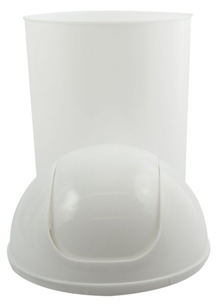 MSV výklopný odpadkový koš, bílý, plast, 5 L