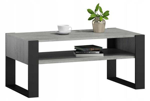 Konferenční stolek Matkam obdélníkový 120 x 63,6 x 50 cm, betonový vzhled