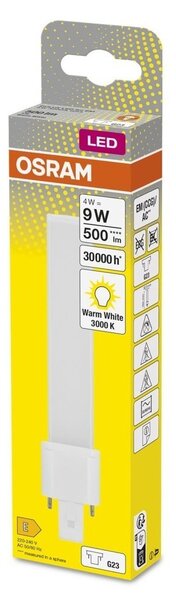 Dlouhotrvající LED žárovka G23 4 W DULUX, teplá bílá
