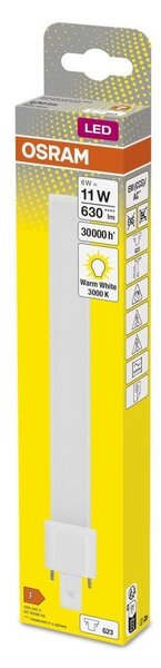 Dlouhotrvající LED žárovka G23 6 W DULUX, teplá bílá