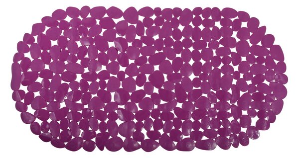 MSV protiskluzová podložka do vany GALETS, fialová, PVC, 35 x 68 cm