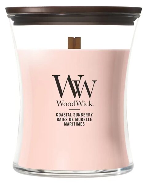 WoodWick Malá vonná svíčka WoodWick, Coastal Sunberry