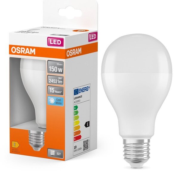 Matná LED žárovka E27 19 W STAR CLASSIC A, studená bílá