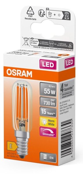Stmívatelná LED žárovka 6.5W E14 SPECIAL, teplá bílá