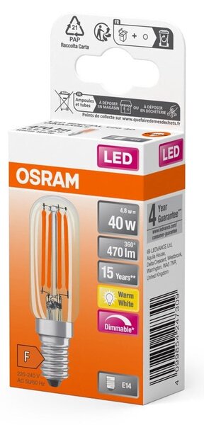 Stmívatelná LED žárovka 4.8W E14 SPECIAL, teplá bílá