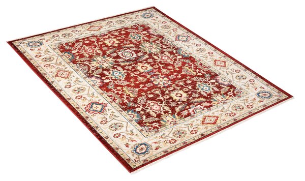 Makro Abra Kusový koberec RIVOLI EE58A Klasický červený krémový Rozměr: 140x200 cm