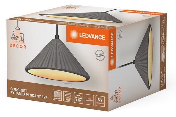 Dekorativní stropní svítidlo E27 PYRAMID PENDANT