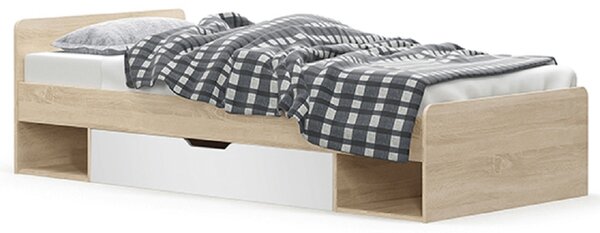 Jednolůžková postel 90 cm Thornham 1S/90 (dub sonoma + bílá) (s úl. prostorem)