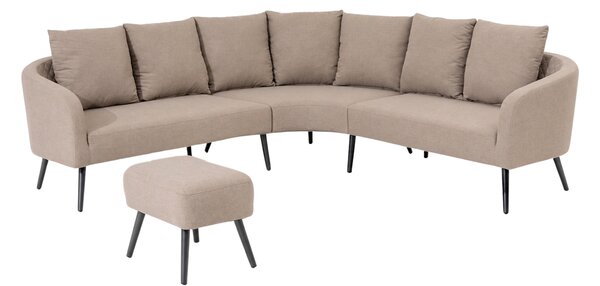 Doppler Deluxe Lika-Tex rohová pohovka s taburetem