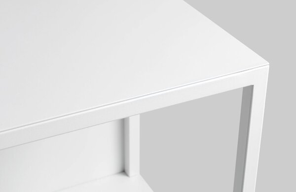 Nordic Design Bílý kovový regál Hypper II 100 x 75 cm